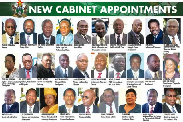 New cabinet appointments