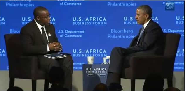 Takunda Chingonzoh interviewing US President Barrack Obama early last month