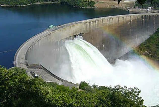 Climate change is expected to have an adverse effect on water in rivers and dams such as  Kariba