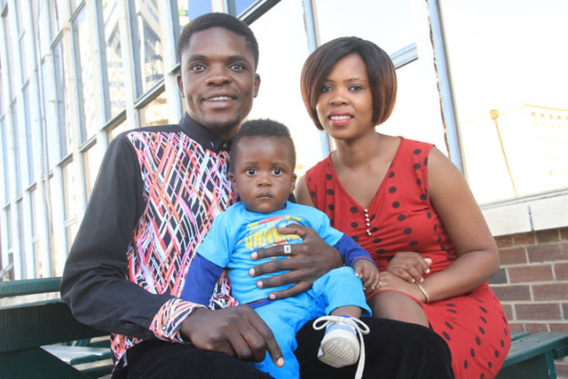 Tryson Chimbetu with wife Nyarai and son Naison (Jnr)