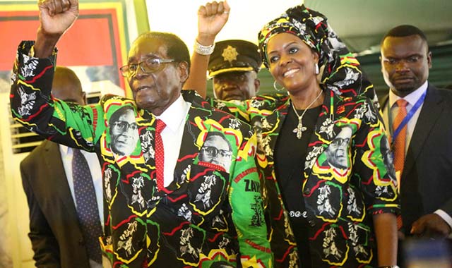 President Mugabe and First Lady Dr Grace Mugabe