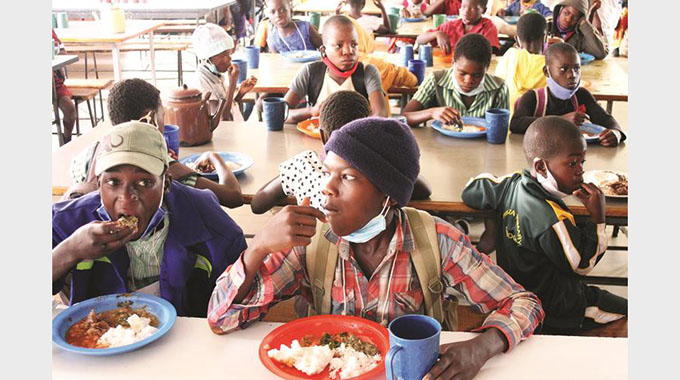 Feeding scheme for children in Hwedza