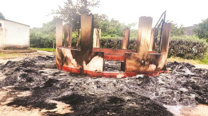 Murehwa murder: Another  hut, gazebo up in smoke
