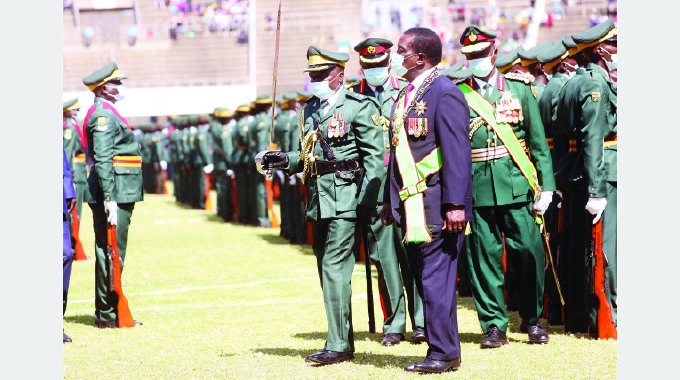 President hails military role in Covid-19 fight