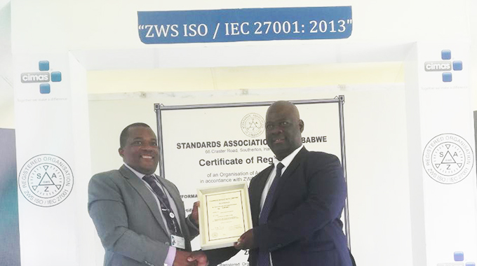 Cimas gets ISO information security management certification