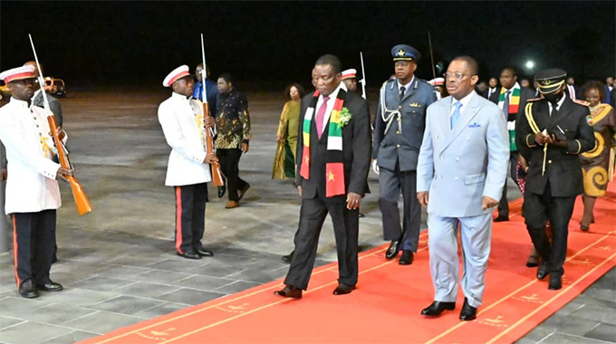 President Mnangagwa arrives in Equatorial Guinea for Cde Mbasogo inauguration