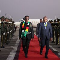 President Mnangagwa arrives in Angola for SADC summit